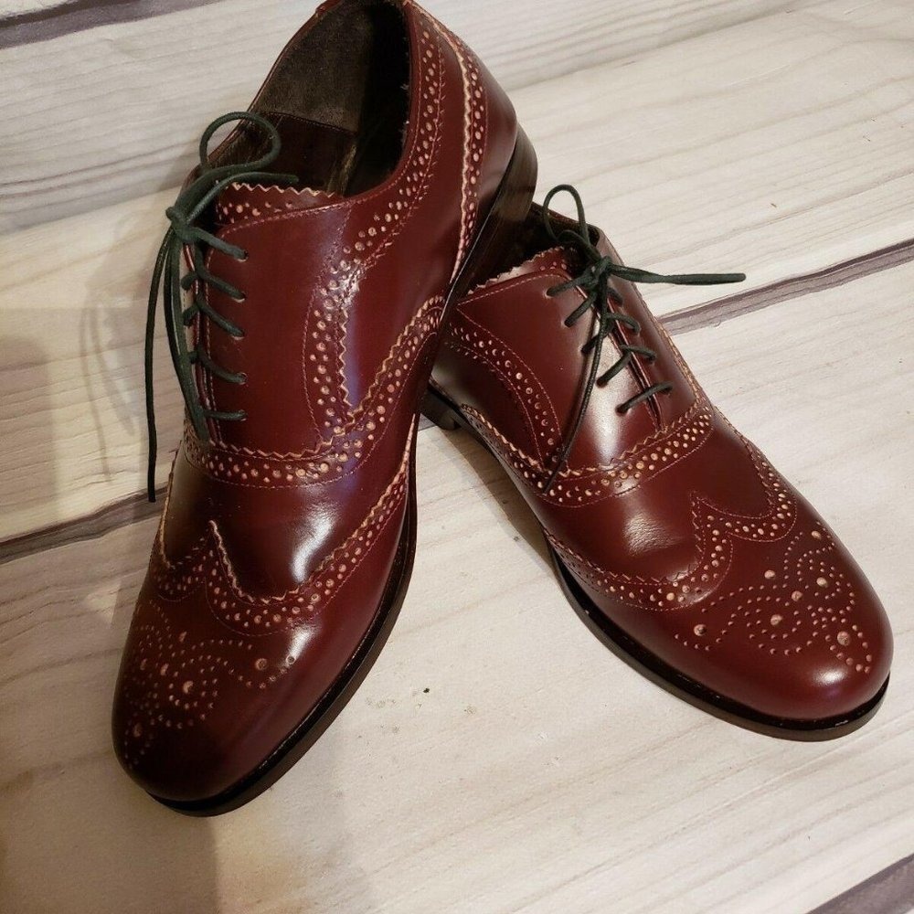 Alan‎ Chan Couture Mens Shoes leather wing tip  sz9
